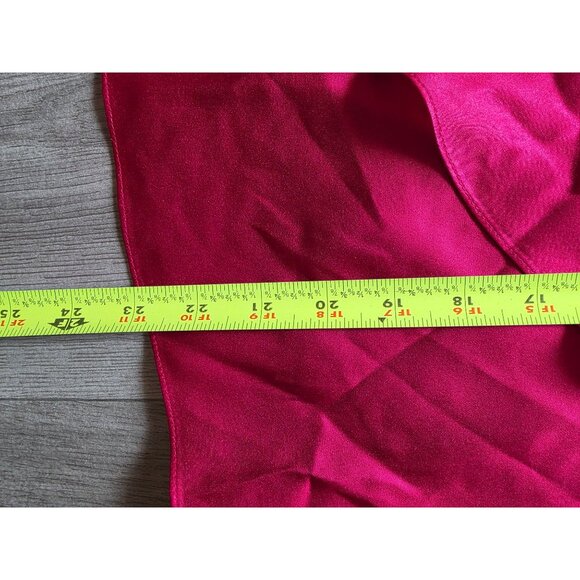 Talbots Womens 12P Sleeveless Red Ruffle Silk Blouse - Picture 9 of 10